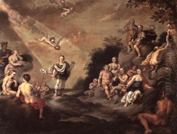 Orpheus Singing To The Gods On Olympus - view 1