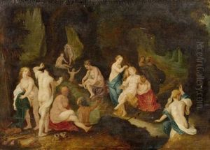Diana Mit Den Nymphen Beim Bade by Hendrik van Balen the Younger