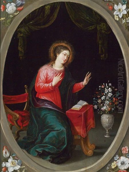 Die Muttergottes Mit Einem Blumenbouquet - view 1