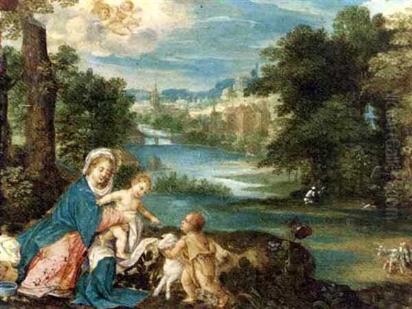 The Virgin And Child With The Infant Saint John The Baptist, In A Landscape - view 1