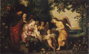 La Sacra Famiglia Assistita Dagli Angeli La Sacra Famiglia Assistita Dagli Angeli