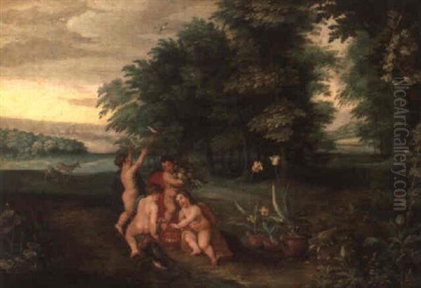Allegorische Figuren In Landschaft - view 1