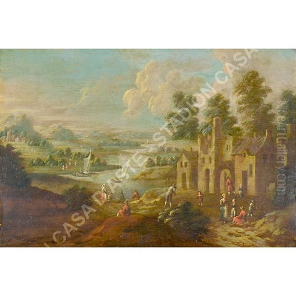 A) Scena Di Paesaggio B) Personaggi Nel Paesaggio - view 1