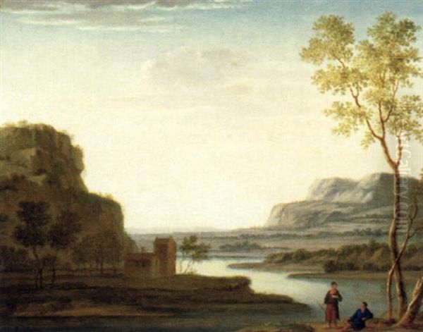 Eine Ideale Fluslandschaft Mit Rastenden - view 1