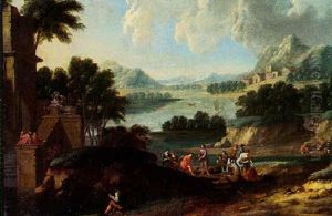 Baigneuses Dans Un Paysage