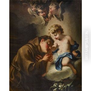 Heiliger Antonius Von Padua Mit Jesuskind