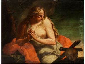 Bildnis Der Heiligen Maria Magdalena Als Busserin by Antonio Balestra