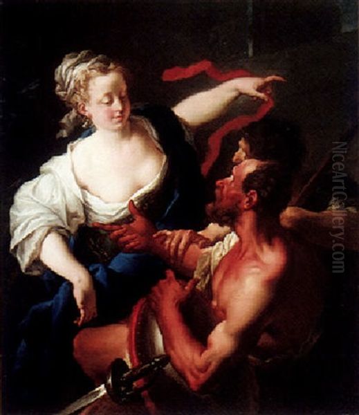 Vulcan Giving Thetis Armour For Achilles - view 1