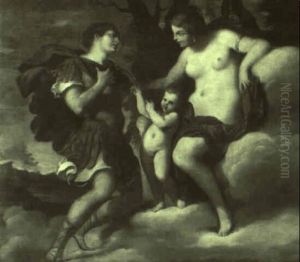 Venus, Mars And Cupid by Antonio Balestra