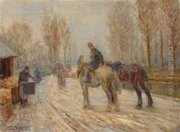 Viale Con Contadini A Cavallo - view 1