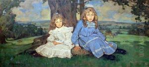 Two Sisters In A Landscape