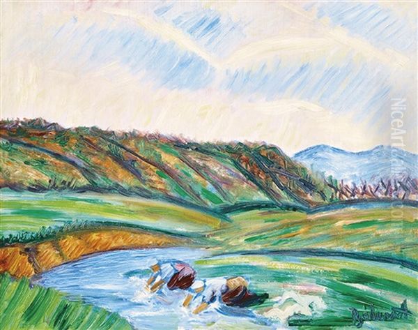 Nagybanya Landscape, 1913 - view 1