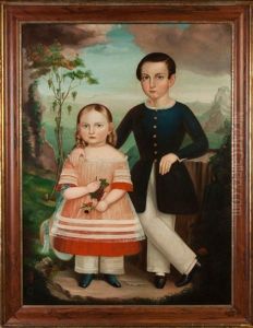 Double Portrait Of The Howes Children