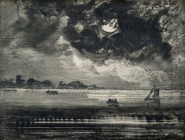 Boats In Moonlight - view 1