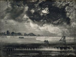 Boats In Moonlight by Peder Balke