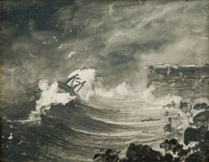Shipwrek, North Cape by Peder Balke