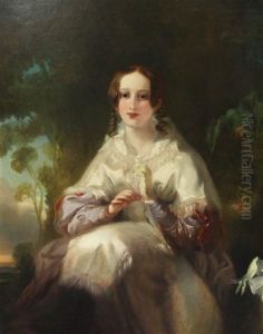 Portrait Of Miss Mary Howard Michael by John Ballantyne