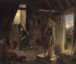 Erskine Nicol In His Studio by John Ballantyne