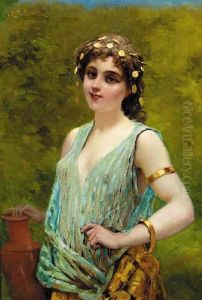 A Young Girl In Greek Dress