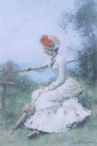 Jeune Femme Regardant La Mer