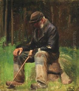 A Resting Forest Worker