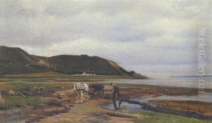 Graavejr Over Bjornehoved Og Fjorden. Tangen Hentes by Otto Petersen Balle