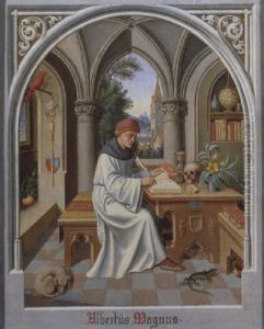 Der Heilige Albertus Magnus In Seinem Studierzimmer