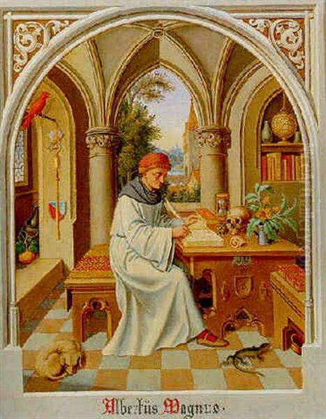 Der Hl. Albertus Magnus In Seiner Klause - view 1