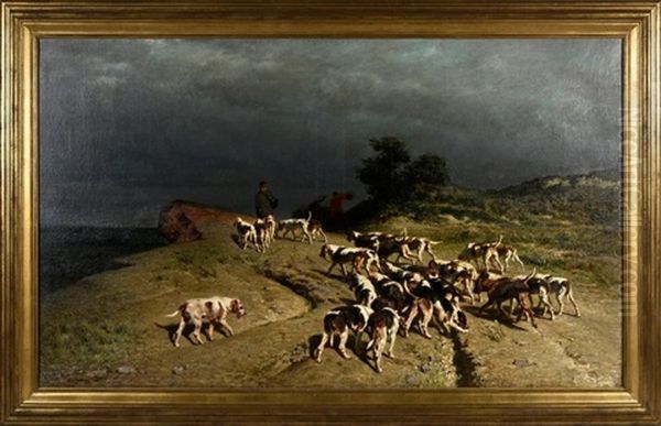Scene De Chasse A Courre: La Retraite - view 1