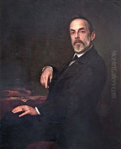 Hegedus Sandor (1847-1906) Ujsagiro by Ede Ballo