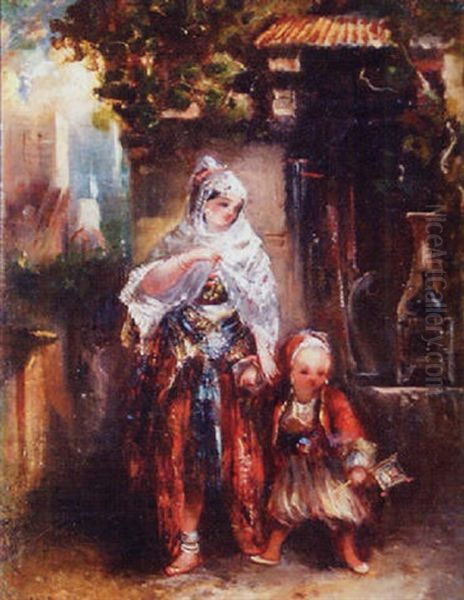 Jeune Femme Et Son Enfant - view 1