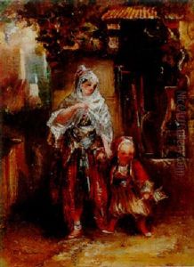 Jeune Femme Algeroise Et Son Enfant