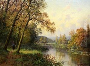 Bords De L'indre (automne) by Pierre-Ernest Ballue