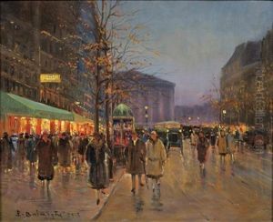 Animation Nocturne A La Madeleine, Paris