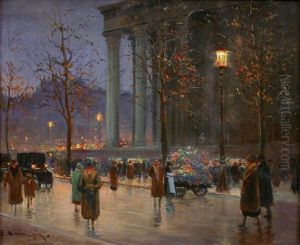 Le Marche Aux Fleurs Place De La Madeleine Le Soir