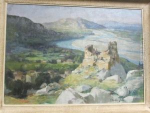 Ruine Du Chateau D'orgon Surplombant La Durance