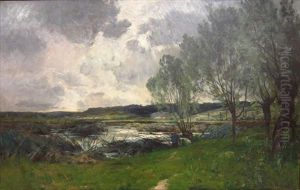 Fisherman Under Storm Clouds, Miribel