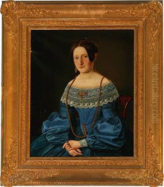 Portrait Of Violinist Rauch (+ Portrait Of His Wife; Pair) - view 1