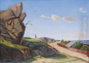 Coastal Scene With A Woman