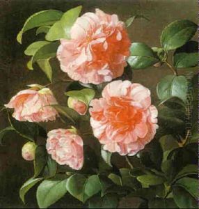 Pink Gardenias by Carl Vilhelm Balsgaard