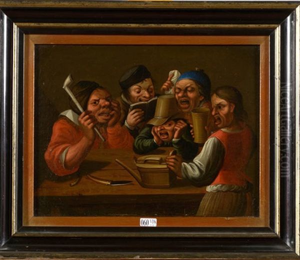 Personnages Grotesques A L'auberge - view 1