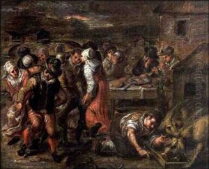 Scene De Kermesse Et Banquet
