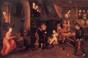 Scene D'interieur De Cuisine by Pieter Balten