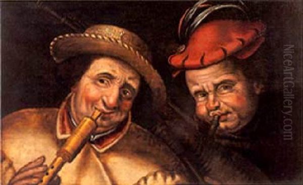 Deux Joueurs De Cornemuse - view 1