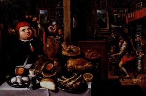 Scene De Festin by Pieter Balten