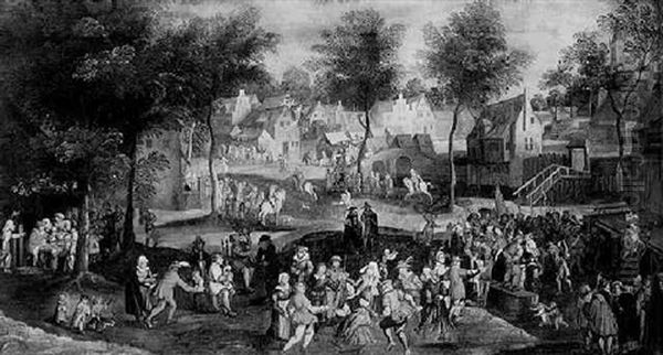 Peasants At A Village Kermis - view 1