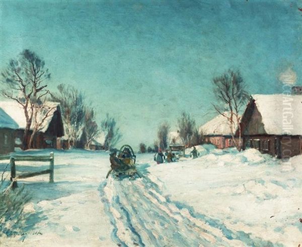 Village In Winter - view 1
