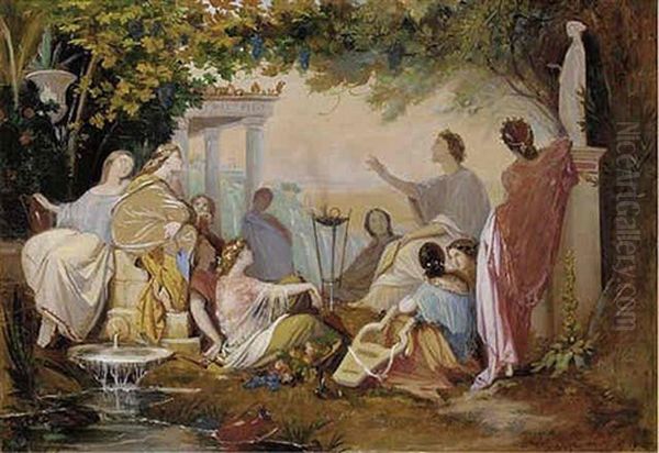Horace At Tibur Declaiming His Poems To The Tiburtines - view 1
