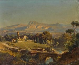 Andalusische Landschaft by Fritz Bamberger