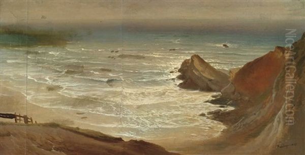Wasserstudie An Der Kuste Bei Biarritz - view 1
